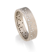 Todd Reed ring made with palladium, and white brilliant cut diamonds (~.56ct)